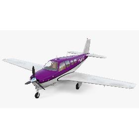 Light Civil Utility Aircraft Single Engined Rigged model